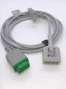 GE Marquette 3/5 lead AHA ECG trunk cable 2.5 metre, 2017003-001 from New Medical supplier of medical consumables, devices and patient monitoring accessories in Australia & New Zealand.