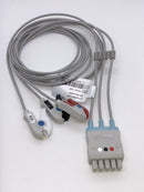 GE Marquette 3 lead AHA patient lead set 130 cm grabber