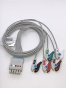 GE Marquette 5 lead AHA patient lead set 130 cm grabber